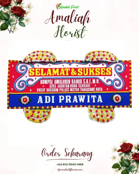 Papan Bunga Ucapan Selamat Wiromartan